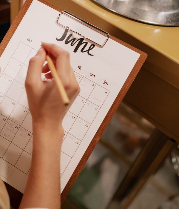A calendar with a marked date symbolizing a consistent routine.